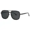 Nuevas Gafas de Sol Polarizadas de Doble Puente Metálicas para Uso de Día y Noche para Hombres, Gafas de Sol de Alta Gama para Proteger del Sol para Conducir