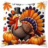 Funda de Cojín Decorativo de Pavo para Acción de Gracias Suave con Cremallera Decoración de Cosecha de Otoño Sofá Cama Sala de Estar Hogar de Otoño