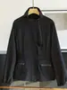 Jaqueta Corta-Vento Casual Versátil Azul Marinho Estilo Coreano Novo para Outono e Primavera para Mulheres, Corte Solto para o Dia a Dia, Estilo Retrô de Hong Kong