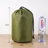 Lona de Tres Compartimentos Poliéster Exterior Primeros Auxilios Saco de Dormir Tienda de Campaña Almacenamiento Portátil Cordón de Nylon Bolsa de Empaque con Cordón