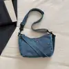 Bolso de hombro nuevo para mujer, bolso de hombro de mezclilla moderno y a la moda, bolso cruzado, mochila de estilo artístico para estudiantes universitarios