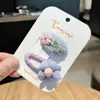 Pinza para el pelo bordada con flor nueva coreana para niños, Pinza BB de tela fresca con flor pequeña, Pinza lateral, Linda pinza para flequillo