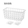 Cesta colgante de hierro para cocina, cesta de almacenamiento de pared, cesta de almacenamiento sin perforaciones para cocina y baño, cesta de almacenamiento de escritorio