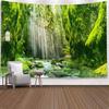 Tapiz de tela con fondo nórdico para pared, tapiz decorativo para el hogar, mural, toalla de playa, vista de ventana