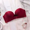Sujetador Strapless para Mujer de Comercio Exterior Transfronterizo Sudeste Asiático, Hebilla Frontal Antideslizante, Sujetador Push-Up Ajustable sin Aros