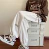 Calça Waffley Masculina Primavera e Verão Casual Versátil Calça Vintage Americana Oversized Cordão Tamanho Grande Calça Esportiva