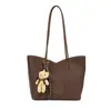 Bolsa Tote Versátil Color Block de Nicho, Elegante e Sofisticada, Bolsa de Ombro Nova Moda em Cor Sólida, Bolsa Transversal Versátil e Estilosa