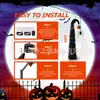 Amazon Halloween Árvore Negra Corpo Espuma Roxa Morcego Decoração Árvore com Pingente de Abóbora Decoração de Atmosfera de Terror