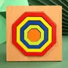 Bloques de Construcción para Niños de Preescolar 2-3-4 Años Bebé Educación Temprana Beneficiando el Desarrollo de la Inteligencia Niños y Niñas Juguetes de Rompecabezas Tridimensional