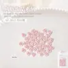 Joias para Nail Art Coração Fita Laço Flor Rasteirinhas Coração de Pêssego Cor de Pele Resina Decoração de Unha Usável 50 Peças