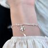 Pulsera de Mariposa de Plata Rota para Mujer 2024 Nuevas Explosiones Nicho Pulsera de Alta Gama para Novias Sencilla Versátil Lujo Ligero