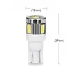 T10 6SMD luz LED de posición lateral para coche 5630 luz de lectura para coche w5w 5730 luz de matrícula ordinaria