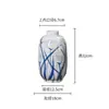 Jingdezhen Florero Cerámico Azul y Blanco Pintado en Oro Estilo Chino Nuevo Flor de Orquídea Pintada a Mano Florero Decorativo Adornos para Arreglos Florales del Hogar Venta al por Mayor