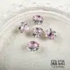 Decoraciones Brillantes para Uñas con Acabado, con Pedrería de Cristal de Alta Calidad con Forma de Huevo de Paloma, Pedrería con Forma de Azúcar Hielo y Pequeños Accesorios para Uñas Portátiles