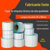 Papel para Código de Barras à Prova de Três Coisas Autoadesivo Etiqueta Pequena Papel Térmico de Linha Única Papel para Impressão 38*25 Adesivo para Chá com Leite Código de Barras