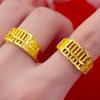 Anillo Ábaco de Dinero para Comercio Electrónico Transfronterizo, Anillo Ábaco de Apertura de Oro de Arena Vietnamita, Suministro de Moda para Hombres