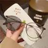 Gafas de Moda que Cambian de Color para Mujer, Atmósfera de Otoño e Invierno, Gafas Lisas a la Moda, Adelgazantes, Aspecto Natural, Realzan el Rostro, Gafas Graduadas para Mujer