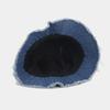 Otoño nuevo viejo vintage color sólido piel mezclilla sombrero de pescador para mujer estilo coreano lavado combinable cubre la cara sombrero de cubo