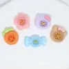 Botones de Resina Coloridos Fruta Pegamento de Crema Cabello Pin Banda para el Cabello Funda de Teléfono Móvil Agujero Hebilla de Zapato Taza de Agua Pegatina Accesorios DIY