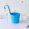 Maceta Grande de Hierro Desmontable Transfronteriza con Gancho, Cubo Colgante de Hierro para Plantas Verdes de Balcón, Maceta de Hierro Montada en Pared para Suculentas
