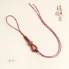 Lanyard para Teléfono Tejido Nudo de Maíz Semicabado DIY Moneda de Cobre Bolsita de Jade Marcador de Libros Accesorios Se Puede Usar para Joyería Colgante de Bolsa