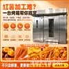 Forno Rotativo Comercial Grande para Batatas Doces, 16 Pratos, 32 Pratos, 64 Pratos Forno Rotativo Elétrico, Equipamento de Assar Batata Doce de Alta Eficiência