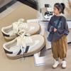 Tênis de Treino Alemão Diário Versátil para Meninas com Velcro Tênis Esportivo Infantil Confortável Tênis de Skate Calçados Casuais de Outdoor para Meninos Tendência