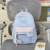 Bolsa Ita Estilo Dos Dimensiones Girly Amarillo Crema Fresco y Azul Claro, Estilo Dulce Coreano, Perfecta para Salir con Mejores Amigas