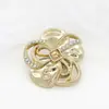 Botão de Metal Flor Oca Vintage Botão de Diamante Casaco Suit Suéter Jaqueta Infantil Botão Decorativo Versátil Lote