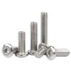 Tornillos de Acero Inoxidable 304 de Cabeza Redonda Plana Biselada Hexagonal para Muebles Tornillos de Cabeza Plana Grande Tornillos Hexagonales de Cabeza Plana