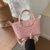 Bolso Cruzado Acolchado Rosa de Nicho Nuevo Primavera 2026 para Mujer, Bolso de Mano y Bolso de Hombro Versátil de Alta Gama para Viajes de Moda