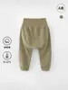 Pantalones de Algodón Suave Clase A para Bebé de Otoño Pantalones para Niños de Cintura Alta para Trasero Grande Pantalones de Otoño para Niños Pantalones Elásticos para Niñas