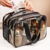Bolsa de Armazenamento de Compressão Multicamadas Impermeável Separação Seco e Molhado Conjunto de Higiene Pessoal e Maquiagem