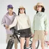 Suministro Directo de Fábrica de una Cierta Marca de Ropa Ligera de Protección Solar para Mujer, Estilo Corto, Protección UV de Verano UPF50+, Ropa de Protección Solar para Hombres y Mujeres