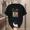 Camiseta de Manga Corta para Hombre Verano 2025 Transfronteriza, Cuello Redondo, Holgada, Casual, Transpirable, Moderna, Versátil, Top de Moda Estampado