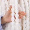 Bolas de Hilo de Imitación de Pelo de Conejo, Tiras de Bolas de Pelo, Flecos para Almohadas, Decoración Textil para el Hogar, Accesorios para Ropa, Tiras de Pelo de Calabaza Hechas a Mano, Al por Mayor en Stock