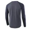 2021 Nueva camiseta de manga larga de comercio exterior de Amazon para hombre talla grande casual suelta estilo europeo y americano Camiseta Henry Independiente