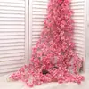 Cipó de Flor de Cerejeira Artificial Plástico Flor Falsa para Envolver Tubos de Ar Condicionado Internos, Cobertura Decorativa e Embelezamento