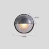 Lámpara de Pared Exterior Estilo Industrial Retro Americano Patio Terraza Puerta Exterior Resistente al Óxido Cafetería Lámpara de Pared de Aluminio Fundido Otros