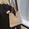 Bolso de Hombro Casual para Mujer de Moda Nueva Primavera, Bolso de Mano Estilo Perezoso Calado, Bolso Tejido con Hilo Grueso para Mujer