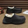 Chinelos de Algodão Impermeáveis para Mulheres 2026 Outono/Inverno Novo Estilo Casa Interior Plus Veludo Espessado Antiderrapante Quente Casal Sapatos de Algodão Feminino