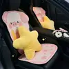 Nueva almohadilla para asiento de coche de Blue Rain, una almohadilla universal para asiento de coche para todas las estaciones, de una sola pieza, con un diseño de panal de seda de hielo de dibujos animados.