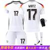 2024 Alemania local No. 17 Camiseta Wirtz No. 13 Muller 10 Mushara traje de hombre camiseta Copa de Europa