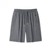 Pantalones Cortos de Seda Helada para Hombre Verano Elásticos Transpirables Sueltos Frescos Delgados Ropa Exterior de Moda Casual Deportivos Playa