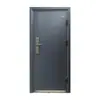 Puerta de Seguridad de Acero para Uso Doméstico, Simple, Robusta, Duradera, Insonorizada, Puerta de Seguridad de Acero de Apertura Simple, Puerta de Entrada, Puerta de Apertura Plana