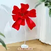 Decoração de Casamento Sala de Estar Quarto Cortinas Faixas Caractere Dupla Felicidade Pano Pendurado Parede de Fundo Roupa de Casamento Área para Fotos Arranjo do Quarto de Casamento