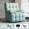 Cadeira Sofá para Uso Doméstico, Cadeira de Balanço para Sala de Estar de Uma Pessoa, Cadeira para Salão de Beleza de Cílios, Pode Sentar ou Reclinar, Sofá Simples, Sofá Preguiçoso Giratório