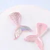 Estilo Oceano de Verão Semi-Transparente Glitter Grande Cauda de Sereia Patch DIY Acessórios para Joias Artesanais Materiais Atacado