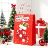 Nuevas Bolsas de Regalo de Navidad, Bolsas de Tote de Papel Kraft Transfronterizas, Personalización de Empaque de Regalo para Nochebuena y Año Nuevo
