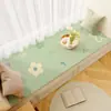 Tapete para Ventana Abuhardillada de Cuero Floral Fresco, Adecuado para Todas las Estaciones, Impermeable, Limpiable con Paño, No Requiere Lavado, Fácil de Cuidar, Tapete para Balcón al por Mayor